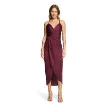Vera Mont Abendkleid mit Raffung Rot 44
