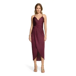 Vera Mont Abendkleid mit Raffung Rot 44