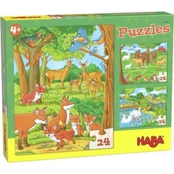 HABA - Puzzle Tierfamilien, 20 Teile