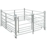 vidaXL 4-Seiten Schafgehege Verzinkter Stahl 137 x 137 x 92 cm