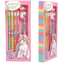 DEPESCHE Ylvi Regenbogen Bleistift Set