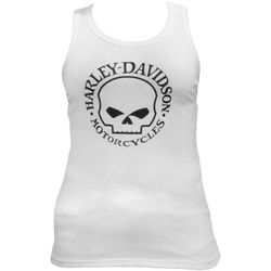 HD Tank-Top Ultra Classic Skull weiss M