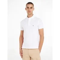 Tommy Hilfiger 1985 SLIM POLO Kurzarm Poloshirts Herren, weiß 3XL