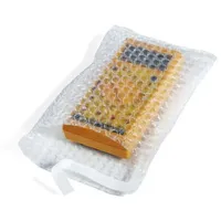 TransPak Luftpolsterbeutel, 100x150+50mm, 70μ, SK-Verschlusslasche, Noppen auf Außenseite,