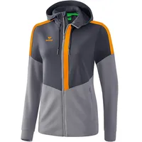 Erima Squad Trainingsjacke mit Kapuze Damen slate grey/monument grey/new