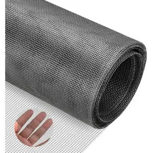 luxuskollektion Fliegengitter Meterware Fiberglas 270 x 150 cm Schwarz