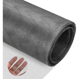luxuskollektion Fliegengitter Meterware Fiberglas 270 x 150 cm Schwarz