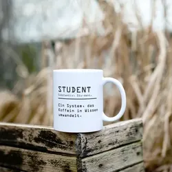 Keramiktasse für Studenten