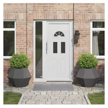 vidaXL Pflanzkübel 75 x 75 x 60 cm Schwarz