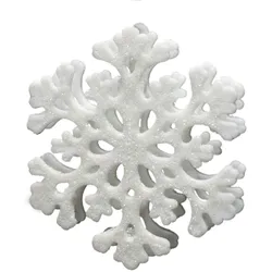 LED Schneeflocken-Lichterkette 4m Weihnachtsdeko Winterdeko Fensterbeleuchtung