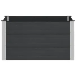 vidaXL Hochbeet 100 x 100 x 54 cm Schwarz
