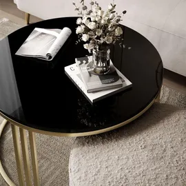 lookway LORI Hochglanz Gold/Schwarz 70 x 49 cm