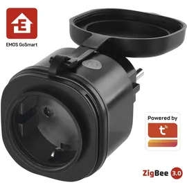 EMOS Smart-Home-Steckdose IP44 Schwarz