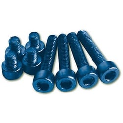 Aluschrauben Set M5 blau eloxiert, blau