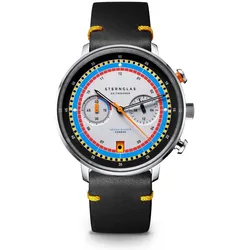 STERNGLAS - HAMBURG CHRONO - Regatta - vintage nero-geld / 42mm