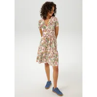 Aniston CASUAL Sommerkleid, mit fantasievollem farbharmonischen Paisley-Druck - NEUE KOLLEKTION, Gr. 46 - N-Gr, rosé-apfelgrün-grün-beere-fuchsia-pink-gelb-petrol-braun-schwarz-moosgrün, , 16046032-46 N-Gr