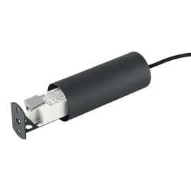 Ideal Lux Ultrathin 1-flg. Ø 3 cm rund schwarz