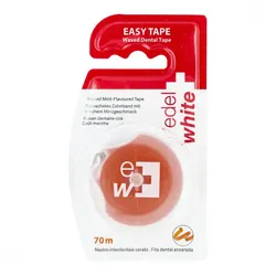 Edelwhite Dentaltape waxed Zahnseide 70 m