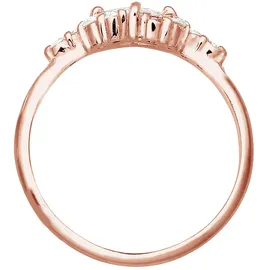 ELLI PREMIUM "Verlobungsring Zirkonia Weiß 925 Sterling Silber Verlobungsring in Rosegold | Gr.: 52