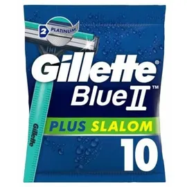 Gillette Blue II Plus Slalom Einwegrasierer 10er