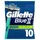 Gillette Blue II Plus Slalom Einwegrasierer 10er