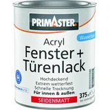 Primaster Acryl Fenster + Türenlack weiß seidenmatt 0,375 l