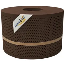 zaunzu® Sichtschutzstreifen 500 x 19 cm Braun Kunststoff