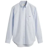 GANT Reg Gingham Langarmhemd Light Blue 2XL