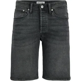 Jack & Jones PlusSize Shorts "JJIRICK JJORIGINAL SHORTS AT 999 PLS", Herren, Gr. 44 (5XL), N-Gr, schwarz, Web, Obermaterial: 54% Baumwolle, 33% Polyester, 7% Lyocell, 4% Viskose, 2% Elasthan, JACK & JONES PLUSSIZE, unifarben, regular fit knielang, Hosen Shorts