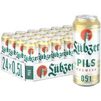 Lübzer Premium Pils, Bier Dose Einweg (24 X 0.5 L) Dosenbier