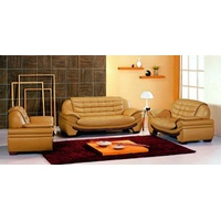 JVmoebel Sofa Sofagarnitur Couch Polster Leder Wohnzimmer Sitz 3+2+1 Set, Made in Europe braun