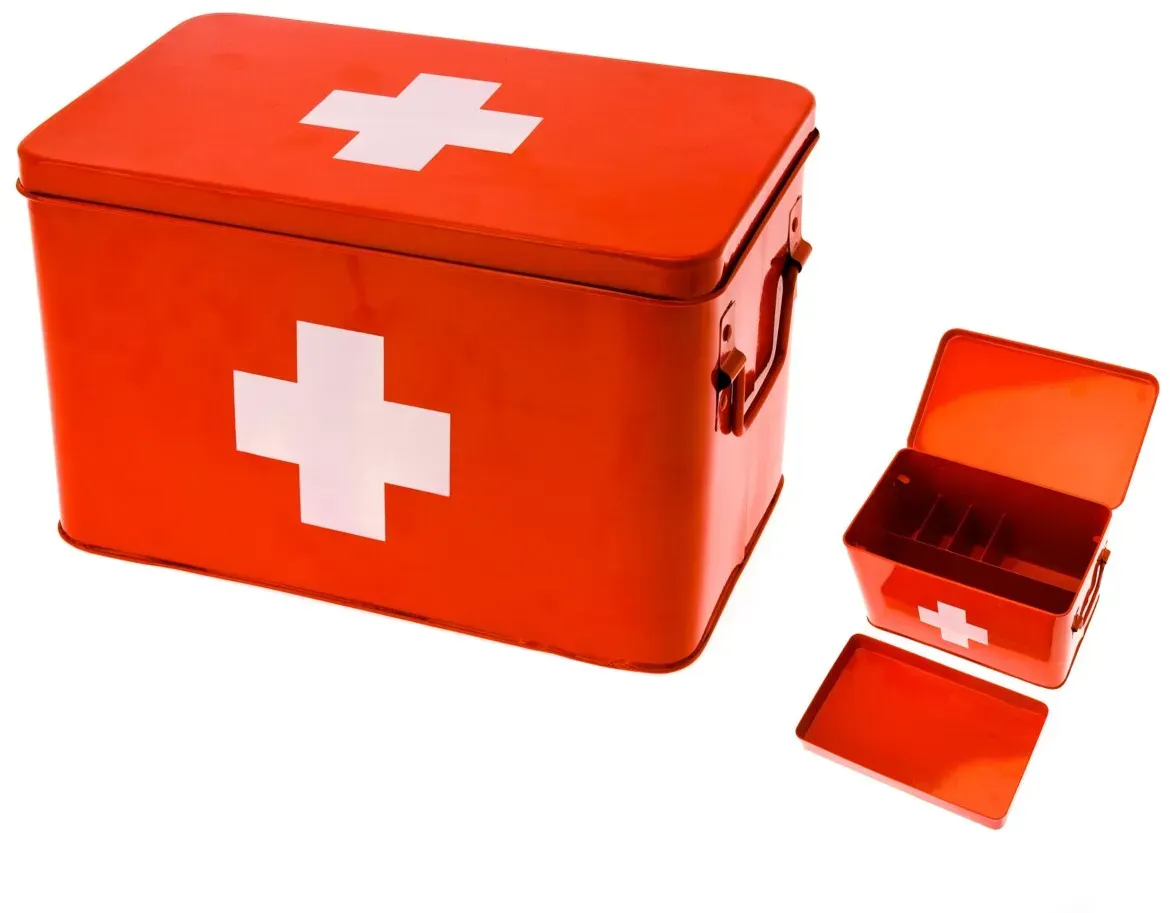 present time Medizin Box L CROSS - B/H ca. 19,00x21,00