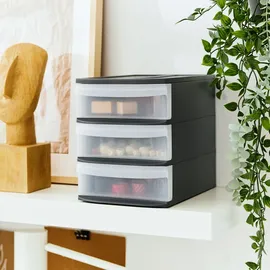 Rotho Schubladenbox Tower Systemix S 19,2 x 23,3 x 26,5 cm 1-tlg. grau