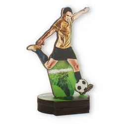 Pokal Fußball aus Holz 22,0cm