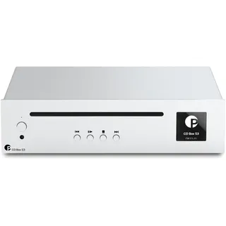 Pro-Ject CD Box E, CD Player mit echtem Red Book CD-DA-Laufwerk, Silber