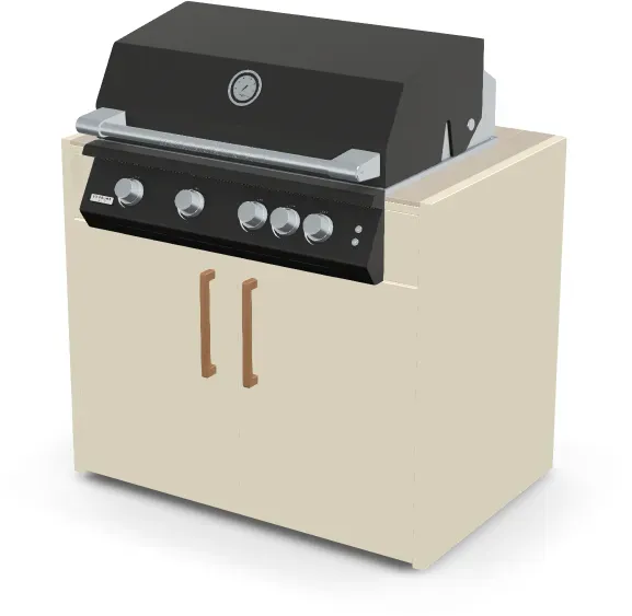 Brabura Fusion 400 RM Modul | Neustes Edelstahlmodell - Pietra Di Osso / Perle Blanche / Holzgriff