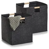 Aufbewahrungskorb 2er Set Filzkorb
