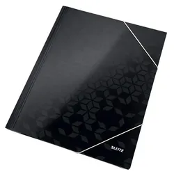 LEITZ Eckspannermappe Wow A4 Karton schwarz