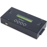 StarTech com Selbständige Festplatten und Löscher SAS und SATA HDD/SSD Kloner/Kopierer Laufwerk und Löschgerät LCD Bildschirm TAA Konform