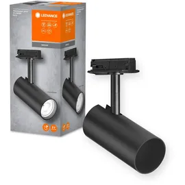 LEDVANCE TRACKLIGHT Schienensystem-Leuchtenkopf, schwarz, mit GU10-Sockel, kann mit einfacher oder smarter Lampe bestückt werden, smart, WiFi, loftartiges Design, Schutzklasse IP20 4058075756625