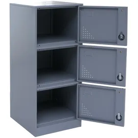 Mendler HWC-P63 Spind 90 x 38 x 45 cm Grau