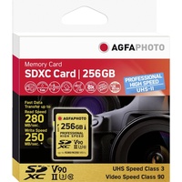 AgfaPhoto SDXC Professional High Speed 256GB Class 10 UHS-II