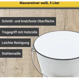 Krüger Putzeimer 5 Liter Weiß