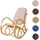Mendler Schaukelstuhl M41 Stoff/Textil 55 x 90 x 55 cm Beige