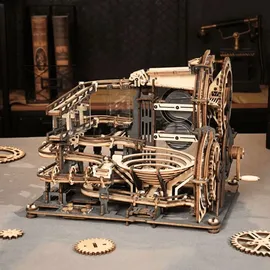 ROBOTIME ROKR 3D-Holz-Puzzle Murmelbahn Marble Night City