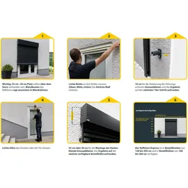 Schellenberg Raffstore Express 190 x 200 cm Anthrazit