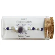 Jojo "Juni" Geburtsstein Armband im Gläschen