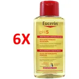 6 X Eucerin Shower Cleansing Oil Ph5 200 Ml