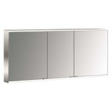 Emco prime 2 Facelift LED-Lichtspiegelschrank 140cm mit 3 Türen, Aufputzmodell (949706249) 1400x700mm, 3-türig, aluminium/spiegel