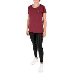 Fruit of the Loom Damen T-Shirt mit Vintage-Logo, vintage rot meliert, XS